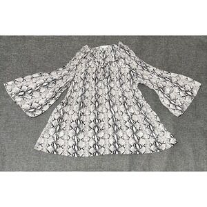 Spense Women's XL Snake Print Blouse
